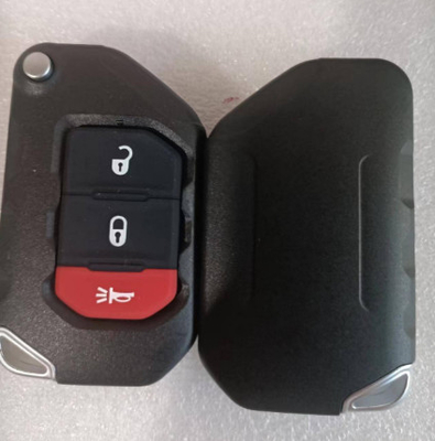 433Mhz 2 + 1 кнопка FCC OHT1130261 4A Чип без ключа Flip Key для Jeep Wrangler